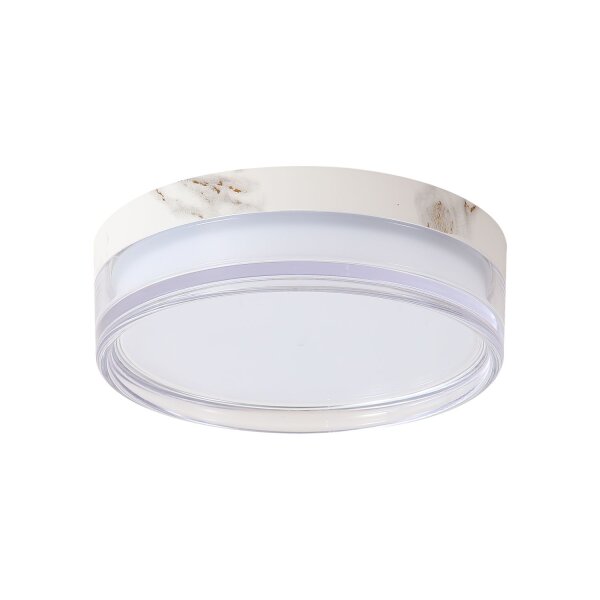 LED Deckenlampe CCT 2300-4000K Marmor IP65 Ø23 cm flach