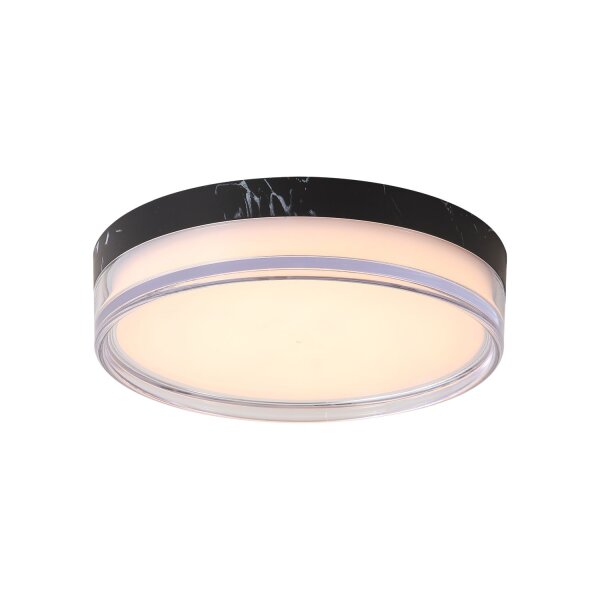LED Deckenleuchte 2300-4000K Metall Schwarz IP65 Ø30 cm