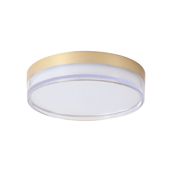 LED Deckenlampe CCT 2300-4000K Metall Gold IP65 Ø30 cm