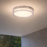 LED Deckenlampe CCT 2300-4000K Marmor IP65 &Oslash;30 cm flach