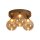LED Deckenlampe 2700-4000K Glas Bronze Bernstein Ø40 cm