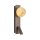Wandleuchte schwenkbar Glas Bronze-Braun G9 LED H:30 cm