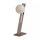 Tischleuchte Schalter Glas Bronze-Braun Weiß G9 H:40 cm