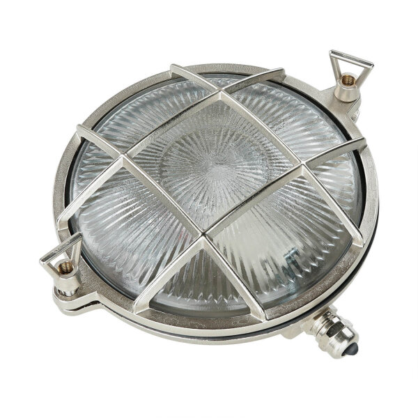 Lampe de bateau extérieur laiton verre strié IP64 maison