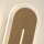 LED Wandleuchte 3000K Metall Messing IP44 H:59 cm oval