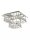 LED Deckenlampe 4000K Aluminium Glas Chrom H:22,5 cm