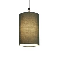 Lampenschirm Baumwolle Smaragdgr&uuml;n E14 E27 &Oslash;16 cm Loft
