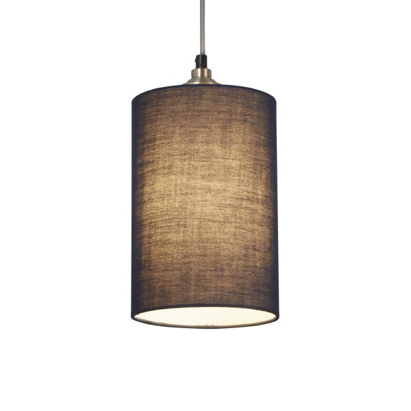 Lampenschirm Baumwolle Marineblau E14 E27 Ø16 cm Loft
