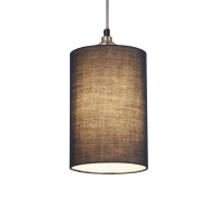 Lampenschirm Baumwolle Marineblau E14 E27 &Oslash;16 cm Loft