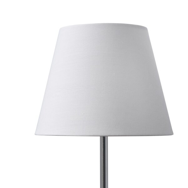 Lampenschirm Baumwolle Weiß E14 E27 H:16 cm Loft
