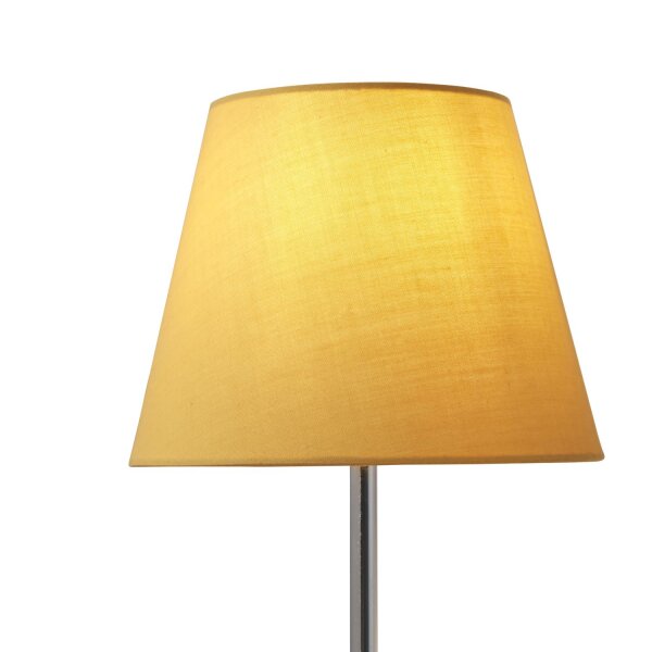 Lampenschirm Baumwolle Ocker E14 E27 Ø20 cm Loft