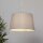 Lampenschirm Baumwolle Hellgrau E14 E27 Ø30 cm Loft