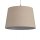 Lampenschirm Leinen Baumwolle Natur E14 E27 Ø40 cm Loft