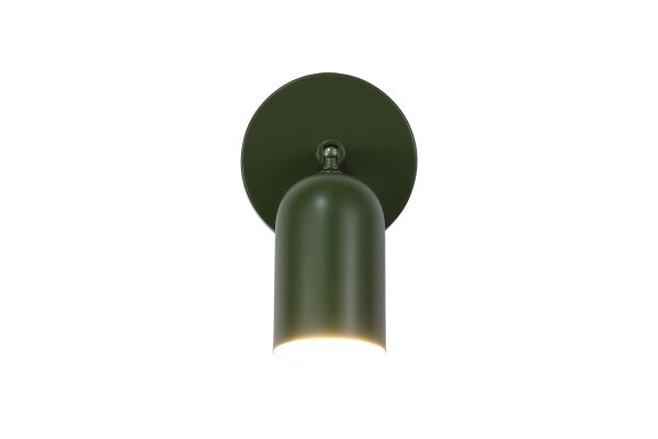 LED Wandstrahler Akku 3000K Metall Grün T:9,5 cm modern