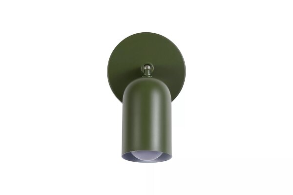 LED Wandstrahler Akku 3000K Metall Grün T:9,5 cm modern
