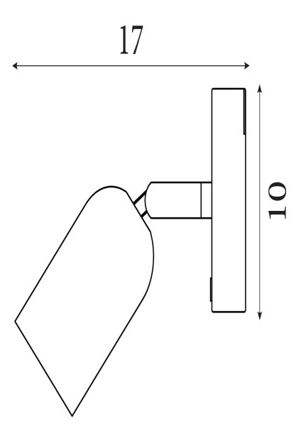LED Wandstrahler Akku 3000K Metall Grün T:9,5 cm modern