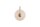 LED Wandleuchte 3000K Glas Metall Gold H:32 cm Konfetti