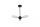 Deckenlampe Metall Schwarz G9 B:48,8 cm Zylinder 3-flmg