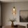 LED Hängelampe 3000K Glas Sandfarben Champagner Ø15 cm