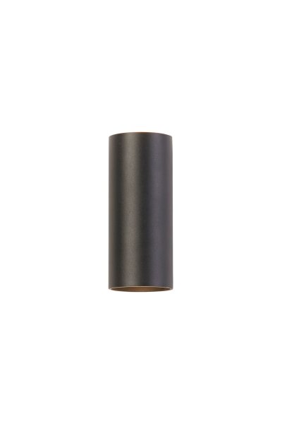 Wandlampe Up Down Aluminium Sandschwarz GU10 Zylinder