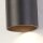 Wandlampe Up Down Aluminium Sandschwarz GU10 Zylinder