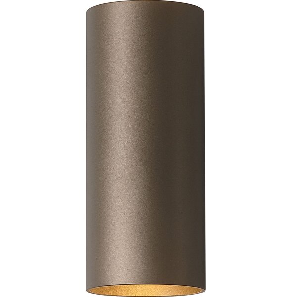 Wandleuchte Up Down Aluminium Bronze-Braun GU10 modern