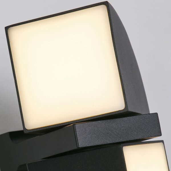 LED Außenleuchte verstellbar Up Down 3000K Schwarz IP44