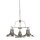 Hängelampe Metall Silber Weiß E27 L:63 cm Industrial