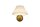 LED Wandlampe Akku 3000K Metall Gold Weiß T:24,5 cm