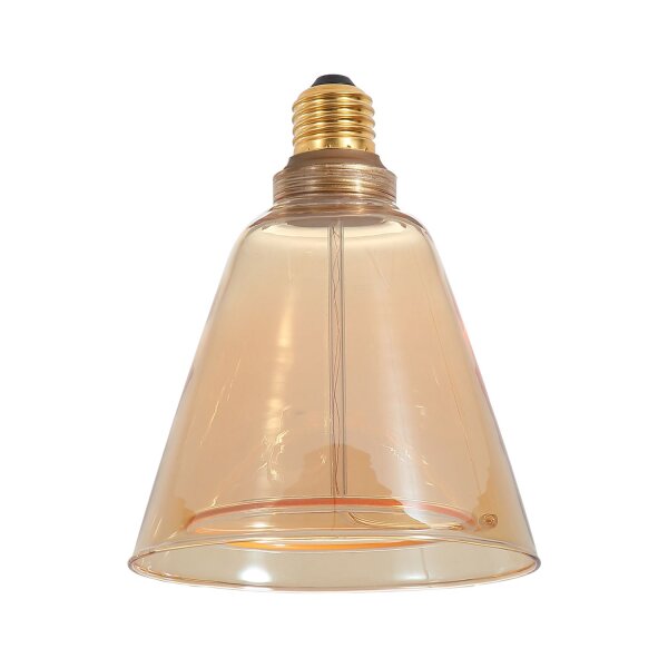LED Leuchtmittel 1800K Glas Bernstein E27 H:15,2 cm