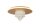 LED Deckenleuchte 3000K Metall Gold H:15 cm Lichtring