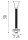 Tischlampe klemmbar Metall Schwarz Schalter E14 H:50 cm