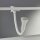 Klemmleuchte Metall Weiß E14 H:50 cm Schalter modern