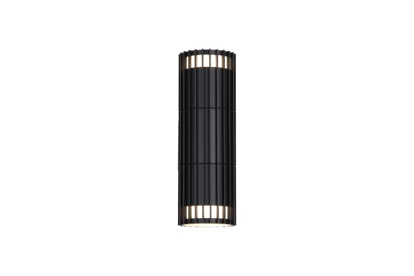Außenwandleuchte Aluminium Schwarz GU10 IP44 T:9,9 cm