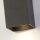 Wandlampe Up Down Aluminium Sandschwarz GU10 eckig