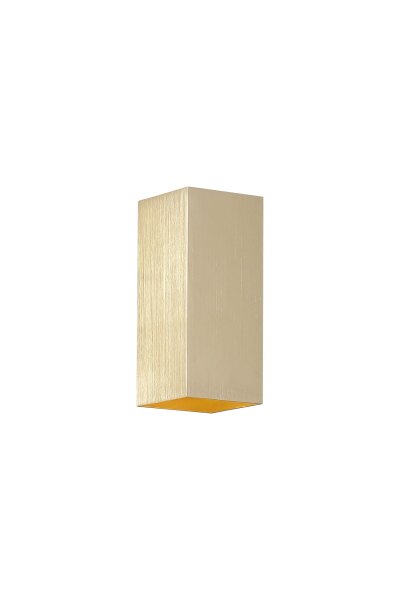 Wandleuchte Up Down Aluminium Gold GU10 H:15,4 cm