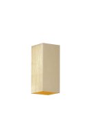 Wandleuchte Up Down Aluminium Gold GU10 H:15,4 cm