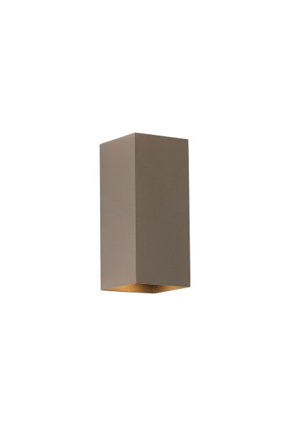 Wandlampe Aluminium Bronze-Braun GU10 Up Down eloxiert