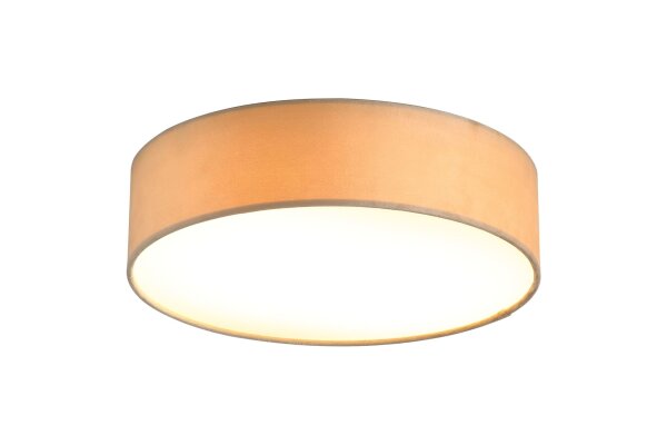 Deckenleuchte Stoff Champagner E27 Ø38 cm 2-flammig