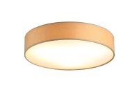 Deckenleuchte Stoff Champagner blendarm E27 &Oslash;50 cm rund