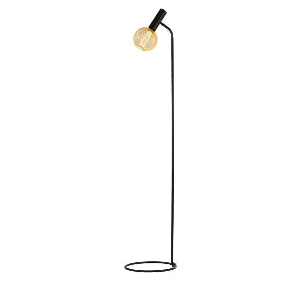 Stehlampe flexibel Metall Schwarz E27 H:152 cm modern