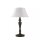 Tischleuchte Aluminium Leinen Bronze Antik E27 blendarm