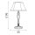 Tischleuchte Aluminium Leinen Bronze Antik E27 blendarm