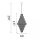 Pendelleuchte Glas Metall Messing Antik E14 Ø60 cm klar