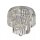 Deckenleuchte Glas Metall Chrom E14 IP44 Ø34 cm klar