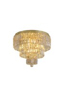 Deckenlampe Glas Messing Champagner E14 IP44 &Oslash;50 cm
