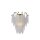 Wandlampe Glas Metall Messing Weiß E14 H:29 cm blendarm