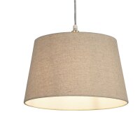 Lampenschirm Leinen Natur E14 E27 &Oslash;30 cm blendarm