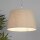 Lampenschirm Leinen Natur E14 E27 Ø30 cm blendarm