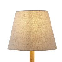 Lampenschirm Leinen Natur E14 E27 &Oslash;20 cm blendarm